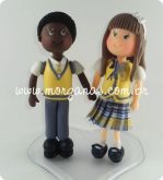 Topo Personalizado Maria Joaquina e Cirilo - Carrossel